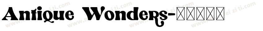 Antique Wonders字体转换